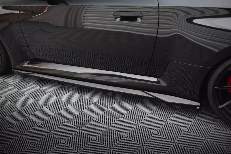 Maxton Design Seitenschweller (Paar) V.2 für BMW M2 G87 Hochglanz schwarz – Ansicht 3