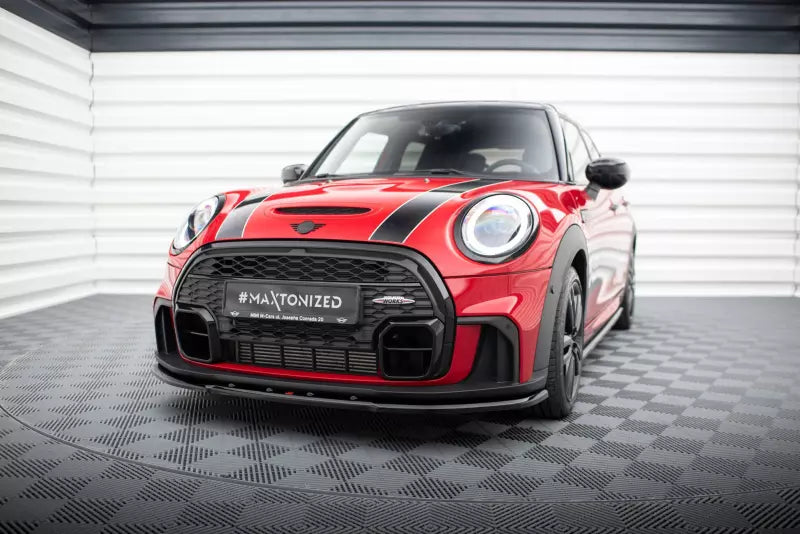 Maxton Design Frontlippe für Mini Cooper S John Cooper Works F56 Facelift Hochglanz schwarz – Ansicht 1