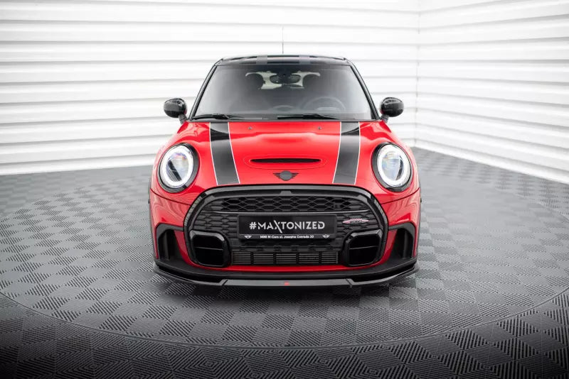 Maxton Design Frontlippe V.2 für Mini Cooper S John Cooper Works F56 Facelift Hochglanz schwarz – Ansicht 2