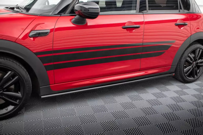 Maxton Design Seitenschweller (Paar) für Mini Cooper S John Cooper Works F56 Facelift Hochglanz schwarz – Ansicht 1