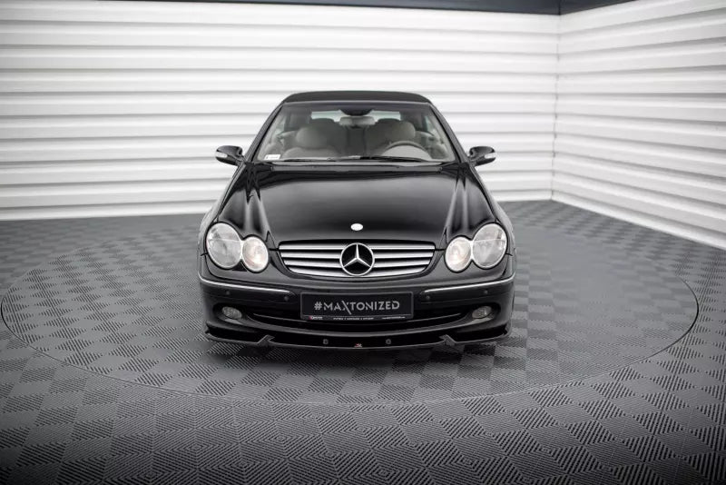 Maxton Design Frontlippe V.2 für Mercedes-Benz CLK W209 Hochglanz schwarz – Ansicht 2