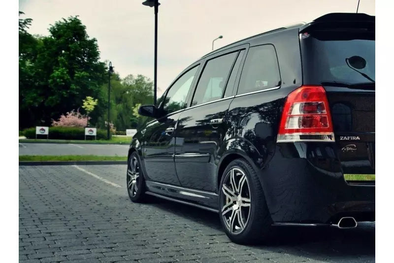 Maxton Design Seitenschweller (Paar) für OPEL ZAFIRA B OPC Hochglanz schwarz – Ansicht 1