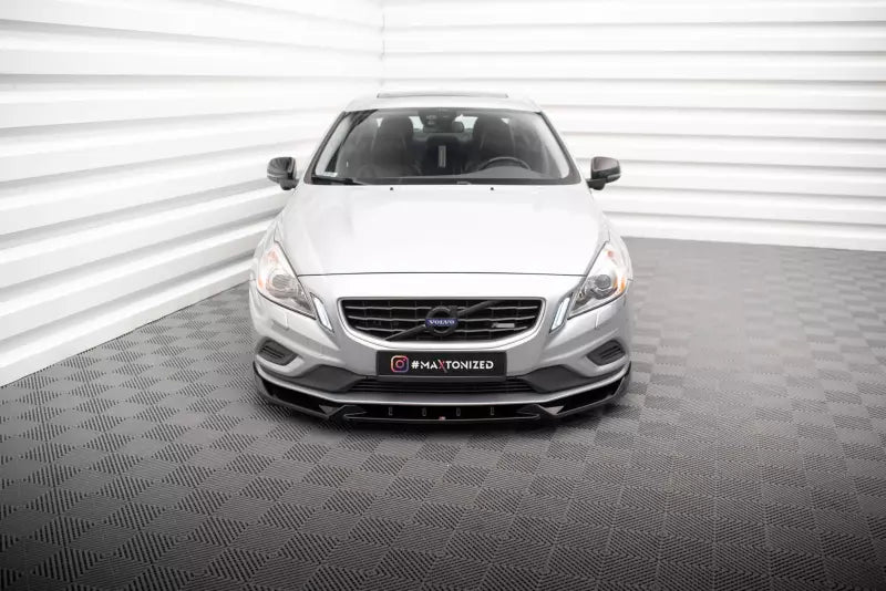 Maxton Design Frontlippe für Volvo S60 R-Design Mk2 Hochglanz schwarz – Ansicht 2