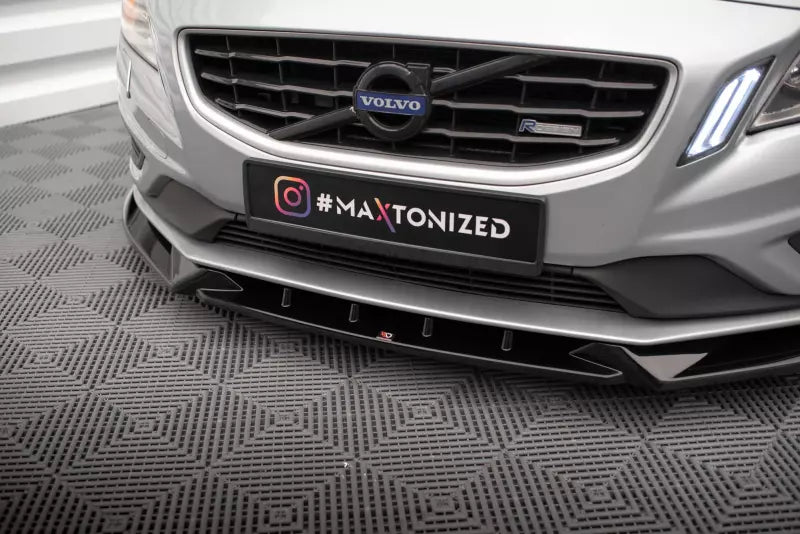 Maxton Design Frontlippe für Volvo S60 R-Design Mk2 Hochglanz schwarz – Ansicht 3