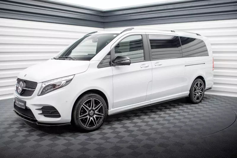 Maxton Design Seitenschweller (Paar) für Mercedes-Benz V-Klasse Extra Long AMG-Line W447 Facelift Hochglanz schwarz – Ansicht 3