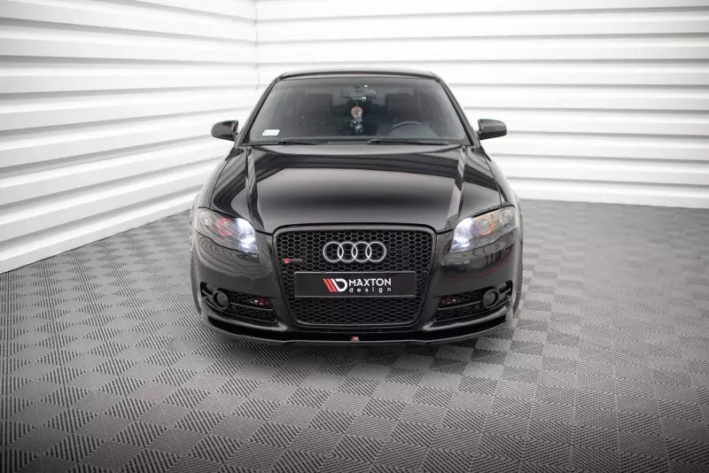 Maxton Design Frontlippe für Audi A4 S-Line B7 Hochglanz schwarz – Ansicht 2
