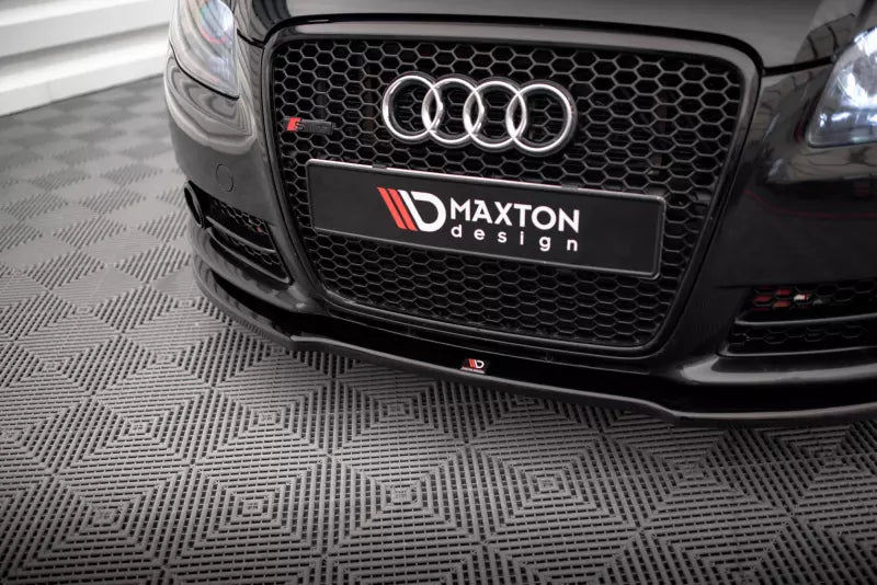 Maxton Design Frontlippe für Audi A4 S-Line B7 Hochglanz schwarz – Ansicht 3