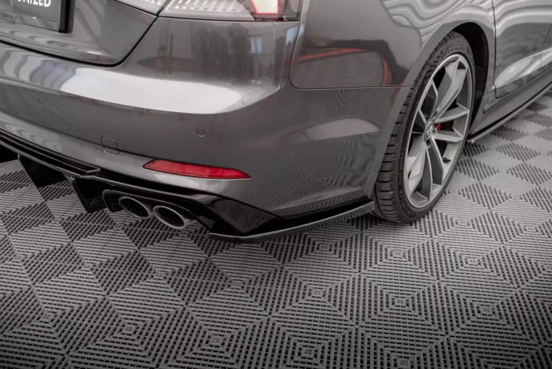 Maxton Design Diffusor Flaps für Audi S5 Coupe / Sportback B9 F5 Hochglanz schwarz – Ansicht 1