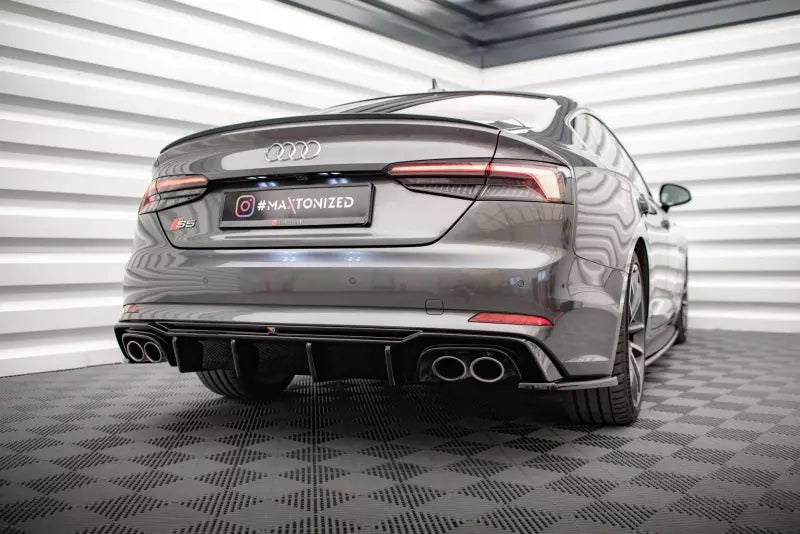 Maxton Design Diffusor Flaps für Audi S5 Coupe / Sportback B9 F5 Hochglanz schwarz – Ansicht 2