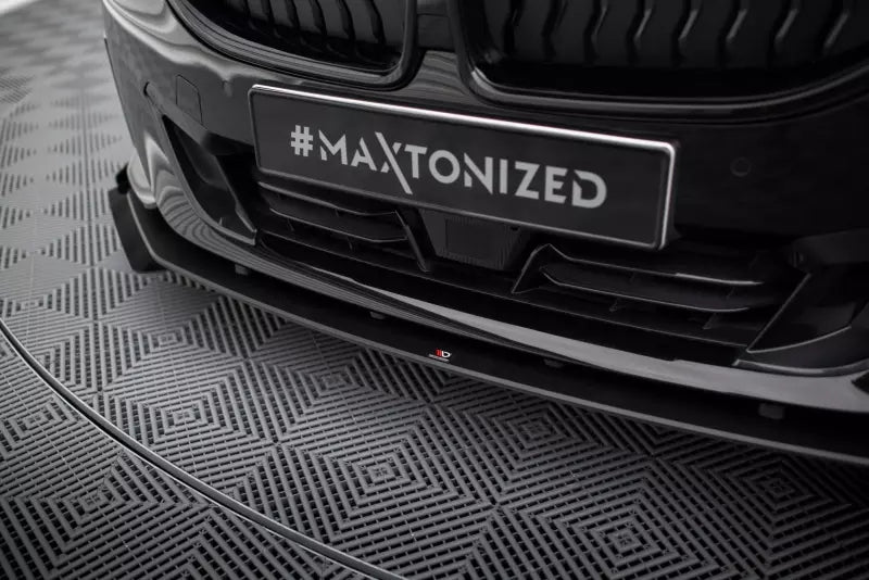 Maxton Design Street Pro Frontlippe für BMW 2 Coupe G42 Hochglanz schwarz schwarz mit Hochglanz Flaps – Ansicht 3