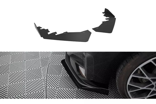 Maxton Design Street Pro Frontlippen Flaps für BMW 2 Coupe G42 Hochglanz schwarz – Ansicht 1