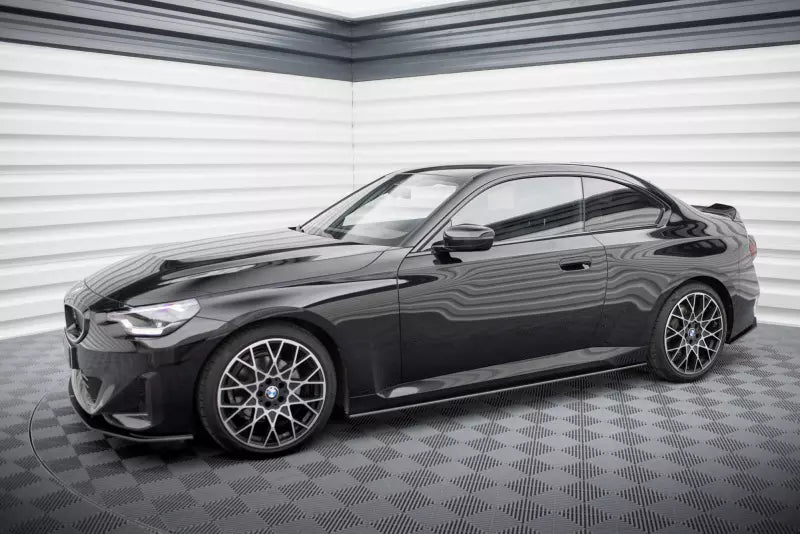 Maxton Design Street Pro Seitenschweller (Paar) für BMW 2 Coupe G42 schwarz matt – Ansicht 2