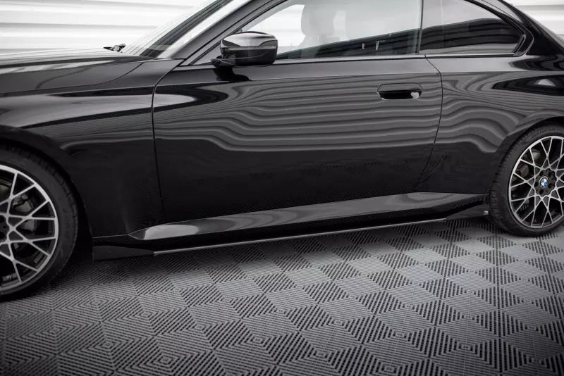 Maxton Design Street Pro Seitenschweller-Flaps für BMW 2 Coupe G42 Hochglanz schwarz – Ansicht 3