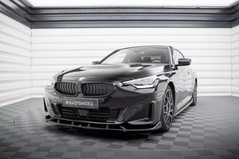 Maxton Design Frontlippe V.2 für BMW 2 Coupe G42 Hochglanz schwarz – Ansicht 1