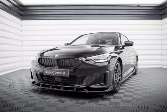 Maxton Design Frontlippe V.2 für BMW 2 Coupe G42 Hochglanz schwarz – Ansicht 1