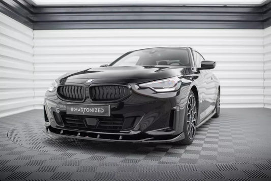 Maxton Design Frontlippe V.3 für BMW 2 Coupe G42 Hochglanz schwarz – Ansicht 1