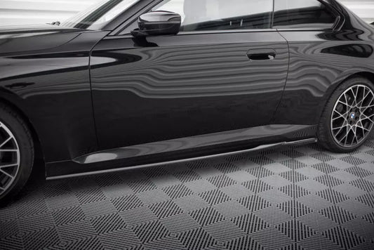 Maxton Design Seitenschweller (Paar) für BMW 2 Coupe G42 Hochglanz schwarz – Ansicht 1
