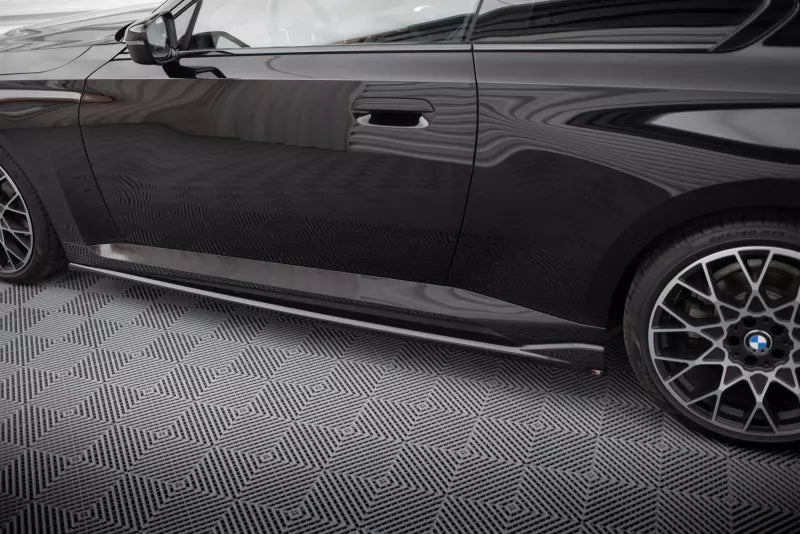 Maxton Design Seitenschweller (Paar) V.2 für BMW 2 Coupe G42 Hochglanz schwarz – Ansicht 1