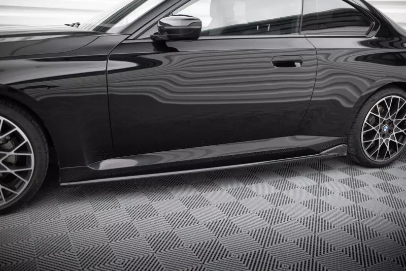 Maxton Design Seitenschweller (Paar) V.2 für BMW 2 Coupe G42 Hochglanz schwarz – Ansicht 3