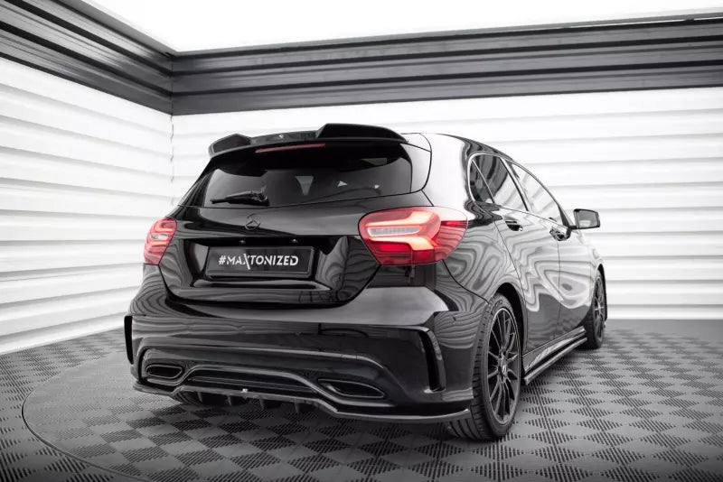 Maxton Design Heckspoiler 3D für Mercedes A AMG-Line W176 Facelift Hochglanz schwarz – Ansicht 2