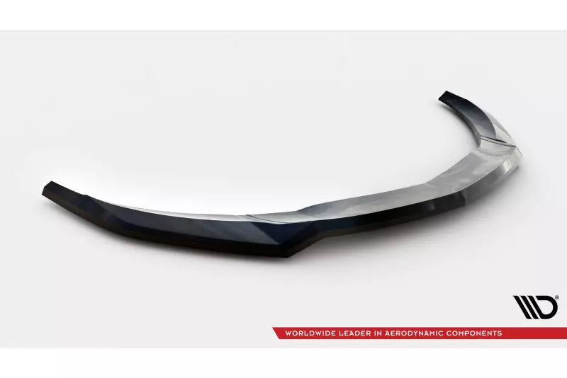 Maxton Design Frontlippe für Mercedes A AMG-Line W176 Facelift Hochglanz schwarz – Ansicht 4