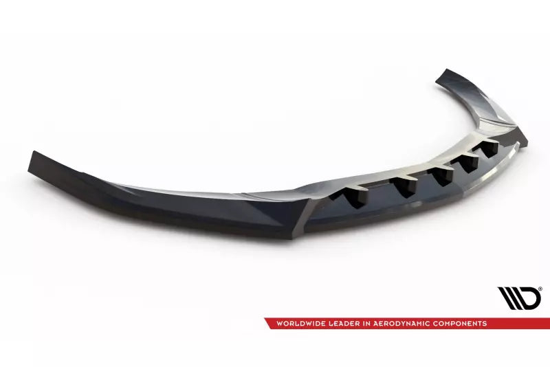 Maxton Design Frontlippe V.2 für Mercedes A AMG-Line W176 Facelift Hochglanz schwarz – Ansicht 4