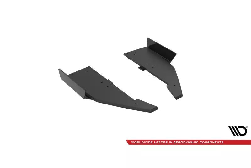 Maxton Design Street Pro Diffusor Flaps für Mercedes C63 Limousine / Kombi W205 Facelift Hochglanz schwarz matt schwarz mit Hochglanz Flaps – Ansicht 4