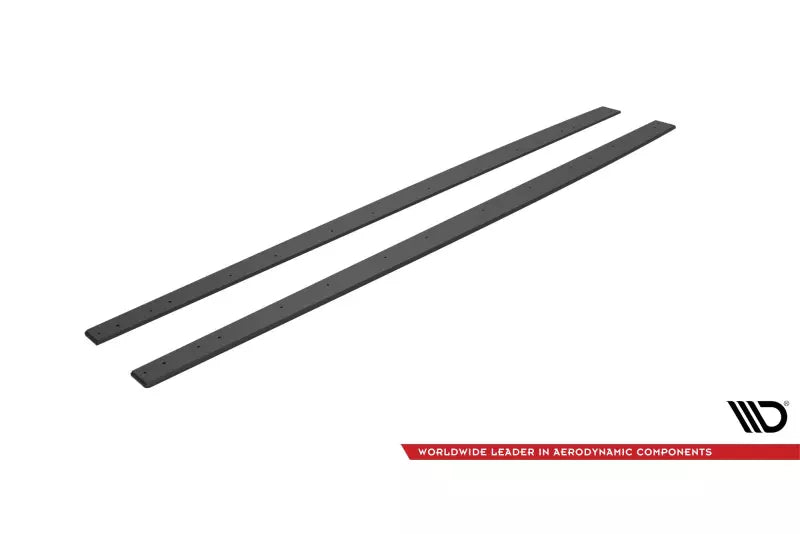 Maxton Design Street Pro Seitenschweller (Paar) für Mercedes C63 Limousine / Kombi W205 Facelift schwarz matt – Ansicht 4