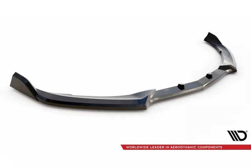 Maxton Design Frontlippe V.2 für Mercedes C63 Limousine / Kombi W205 Facelift Hochglanz schwarz – Ansicht 4