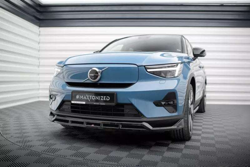 Maxton Design Frontlippe für Volvo C40 Mk1 Hochglanz schwarz – Ansicht 1