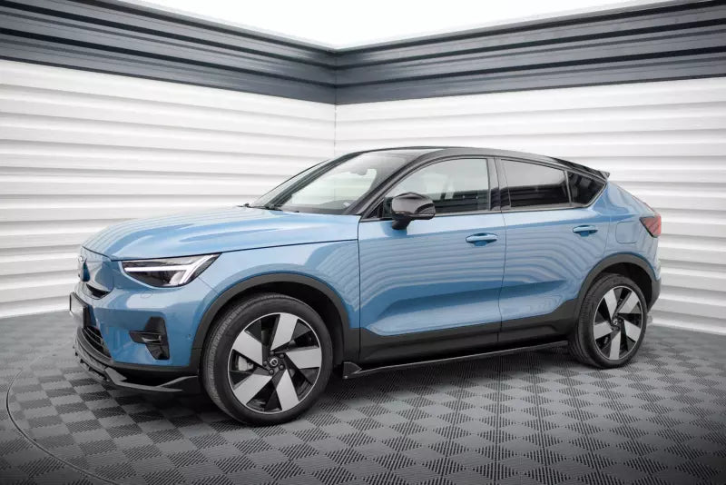 Maxton Design Seitenschweller (Paar) für Volvo C40 Mk1 Hochglanz schwarz – Ansicht 2