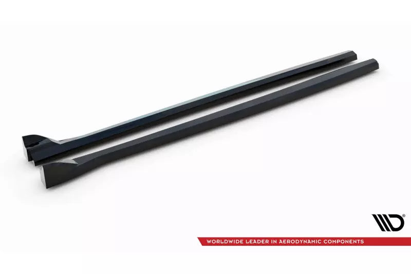 Maxton Design Seitenschweller (Paar) für Volvo C40 Mk1 Hochglanz schwarz – Ansicht 4