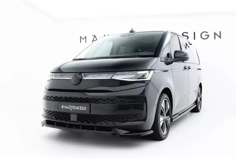 Maxton Design Frontlippe V.2 für Volkswagen Multivan T7 Hochglanz schwarz – Ansicht 1