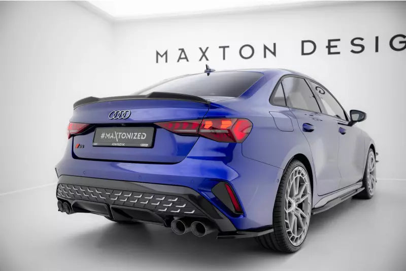 Maxton Design Heckspoiler 3D für Audi A3 / A3 S-Line / S3 / RS3 Limousine 8Y Hochglanz schwarz – Ansicht 3