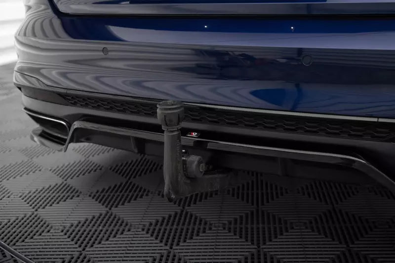 Maxton Design mittlerer Heckdiffusor DTM Look V.2 für Audi A4 S-Line B9 Facelift Hochglanz schwarz – Ansicht 4