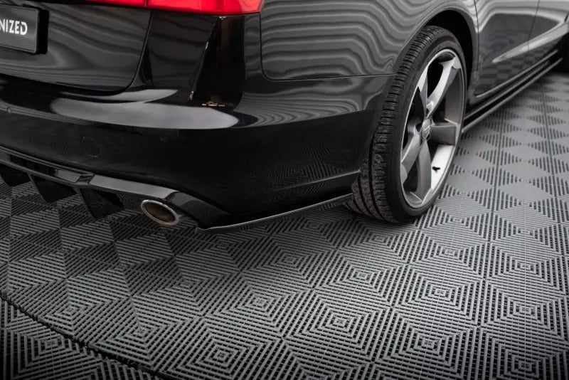 Maxton Design Diffusor Flaps V.3 für Audi A6 Avant C7 Hochglanz schwarz – Ansicht 1