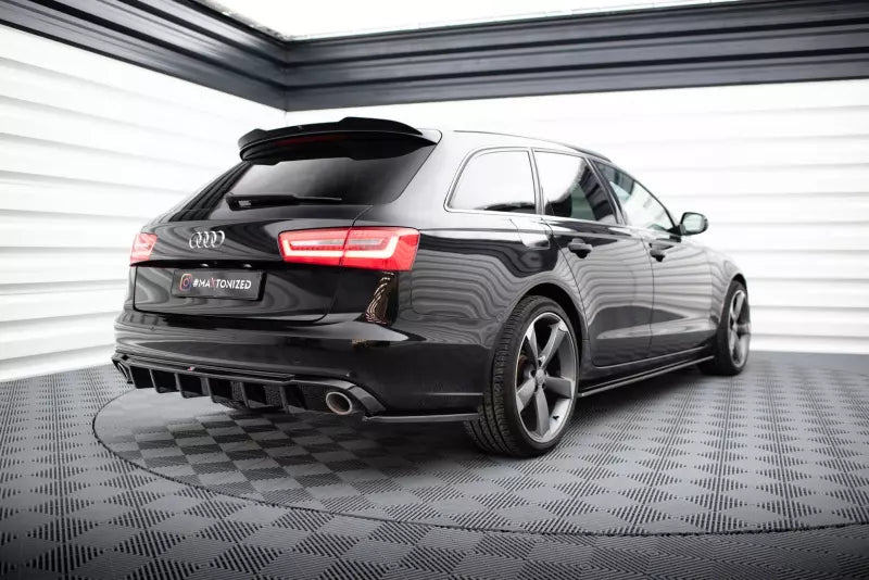 Maxton Design Diffusor Flaps V.3 für Audi A6 Avant C7 Hochglanz schwarz – Ansicht 3