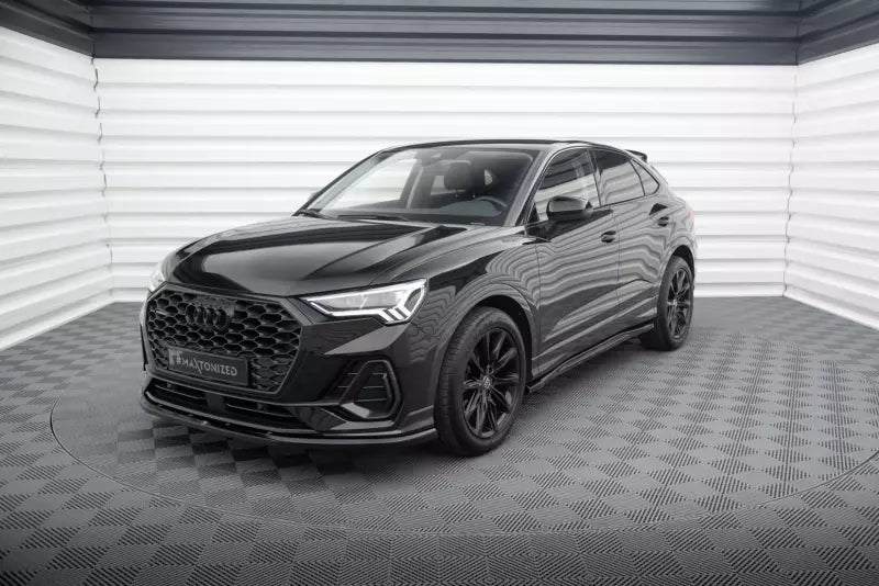 Maxton Design Frontlippe für Audi Q3 Sportback F3 Hochglanz schwarz – Ansicht 1