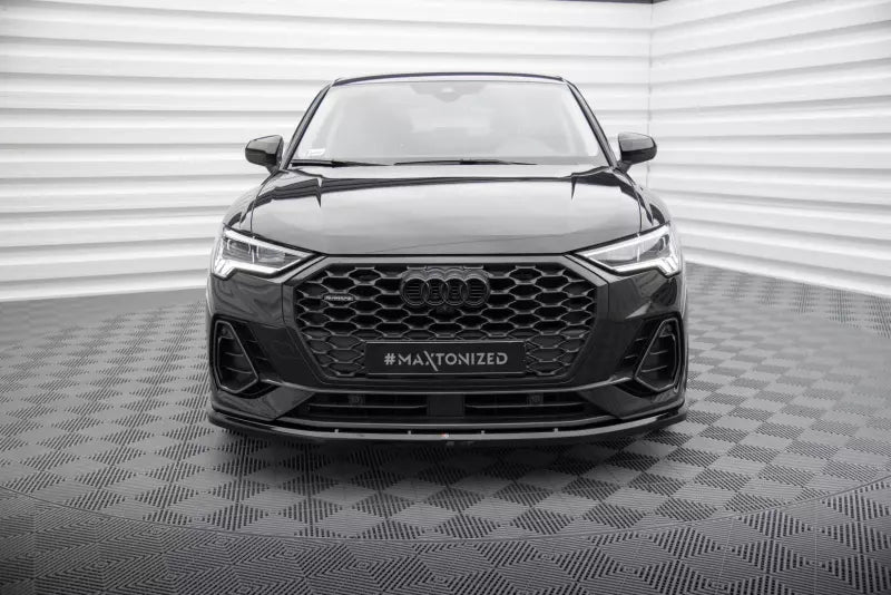 Maxton Design Frontlippe für Audi Q3 Sportback F3 Hochglanz schwarz – Ansicht 2