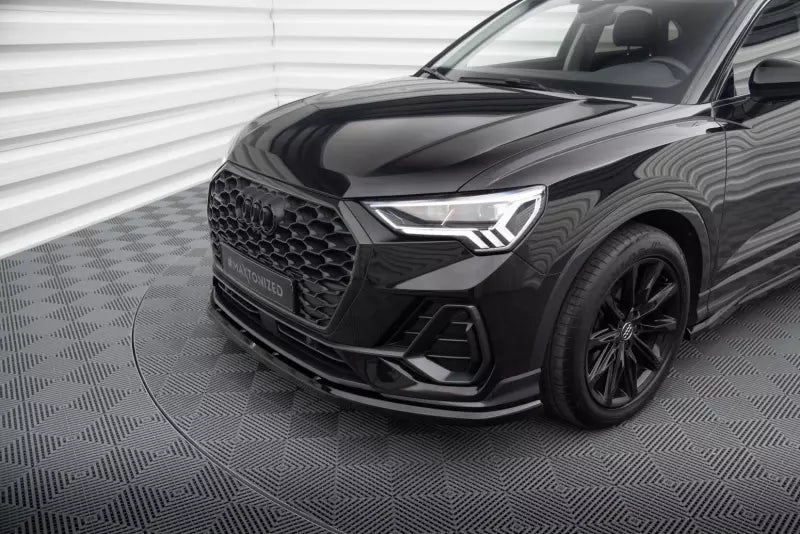 Maxton Design Frontlippe für Audi Q3 Sportback F3 Hochglanz schwarz – Ansicht 3