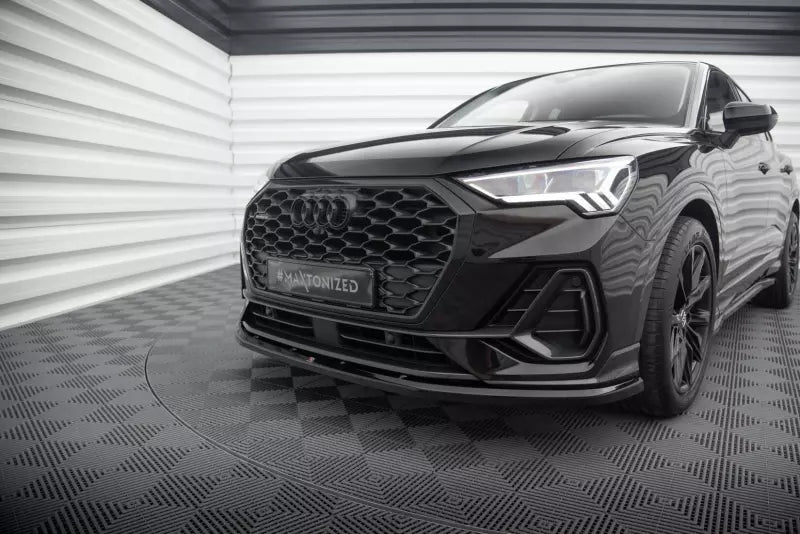Maxton Design Frontlippe für Audi Q3 Sportback F3 Hochglanz schwarz – Ansicht 4
