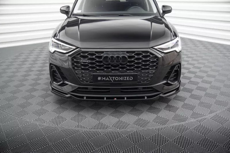 Maxton Design Frontlippe V.2 für Audi Q3 Sportback F3 Hochglanz schwarz – Ansicht 2