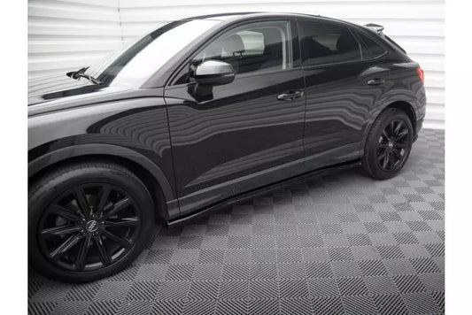 Maxton Design Seitenschweller (Paar) für Audi Q3 Sportback F3 Hochglanz schwarz – Ansicht 1