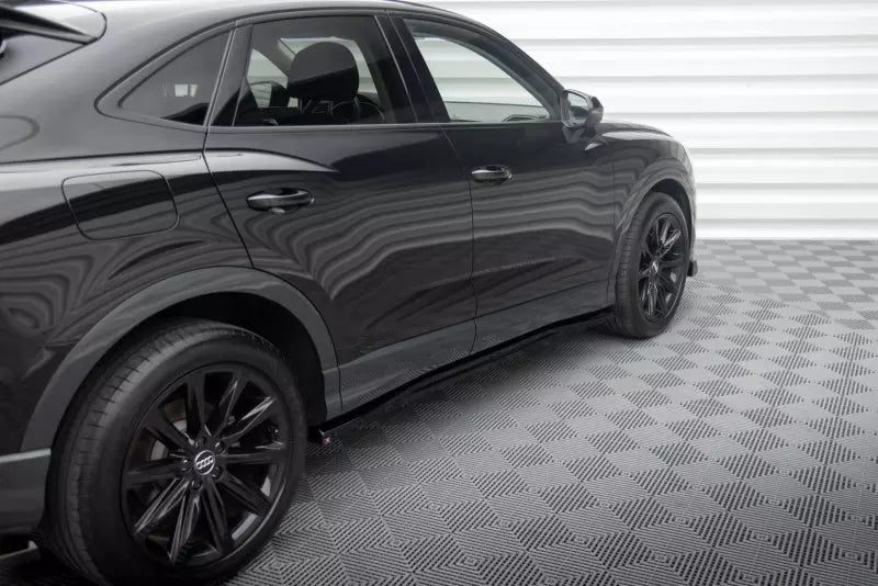 Maxton Design Seitenschweller (Paar) für Audi Q3 Sportback F3 Hochglanz schwarz – Ansicht 3