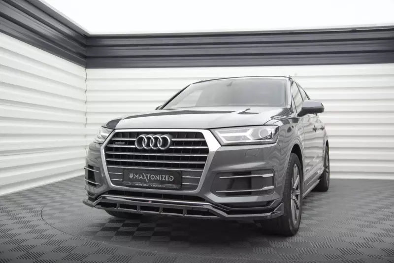 Maxton Design Frontlippe für Audi Q7 Mk2 Hochglanz schwarz – Ansicht 1