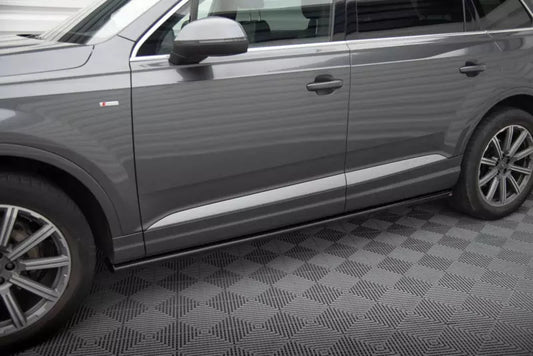 Maxton Design Seitenschweller (Paar) für Audi Q7 Mk2 Hochglanz schwarz – Ansicht 1