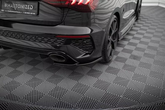 Maxton Design Diffusor Flaps für Audi RS3 Sportback 8Y Hochglanz schwarz – Ansicht 1