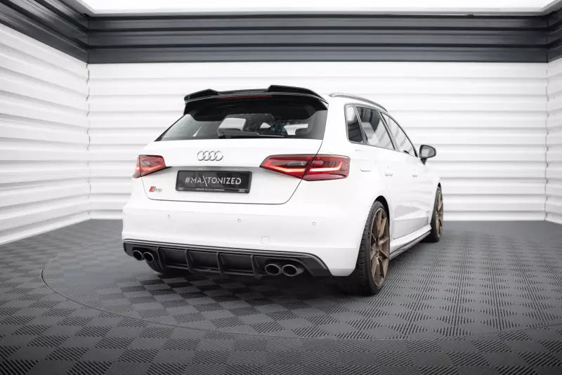 Maxton Design Heckspoiler 3D für Audi S3 / A3 S-Line Sportback / Hatchack 8V Hochglanz schwarz – Ansicht 3