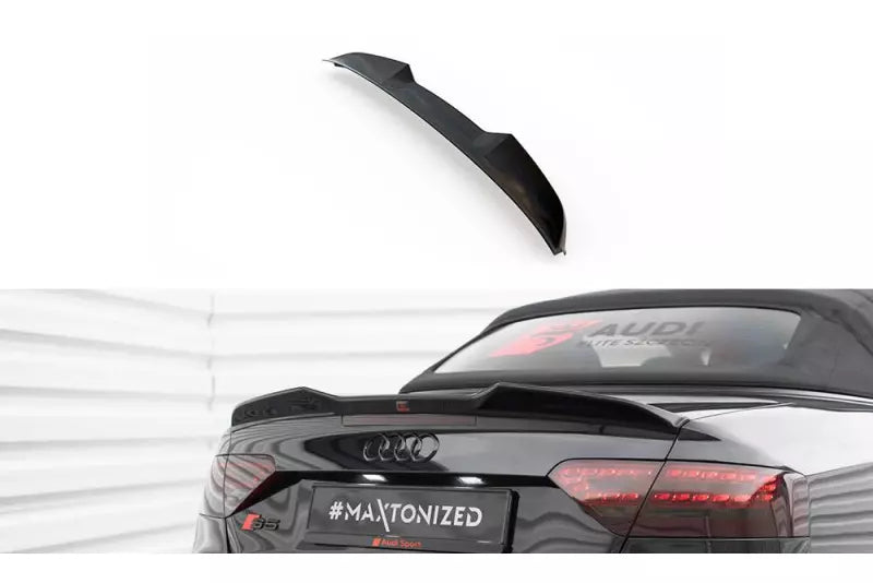 Maxton Design Heckspoiler 3D für Audi S5 / A5 S-Line Cabrio B8 8T Hochglanz schwarz – Ansicht 2
