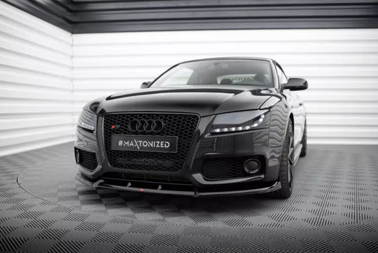 Maxton Design Frontlippe V.2 für Audi S5 / A5 S-Line B8 8T Hochglanz schwarz – Ansicht 1